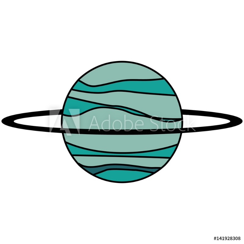 Image de Uranus planet solar system vector illustration eps 10